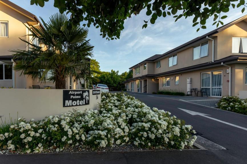 Airport Palms Motel Christchurch Eksteriør billede
