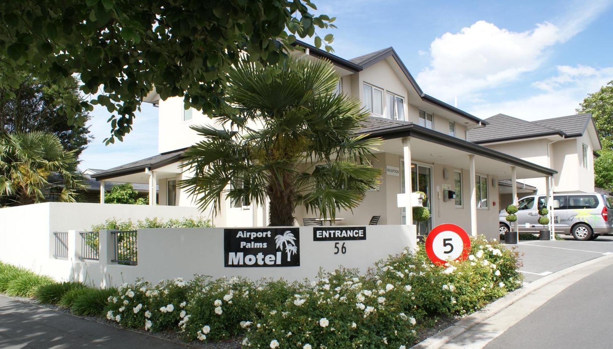 Airport Palms Motel Christchurch Eksteriør billede